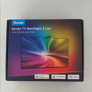 Govee TV Backlight 3 Lite LED Light Strip - Black